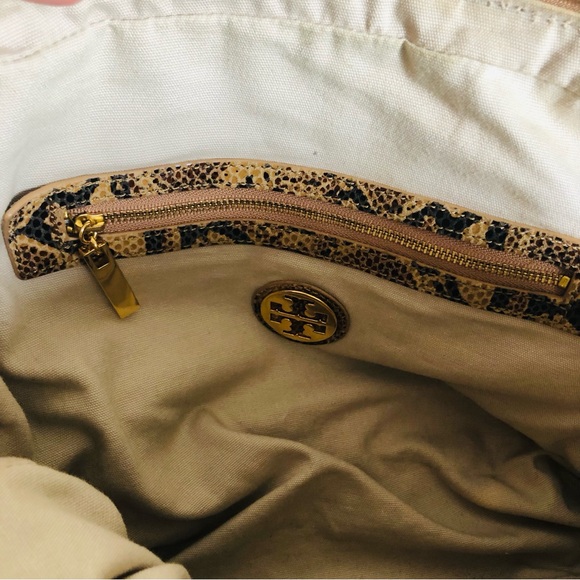 Tory Burch Python Snakeskin Satchel Shoulder Bag - Picture 9 of 10